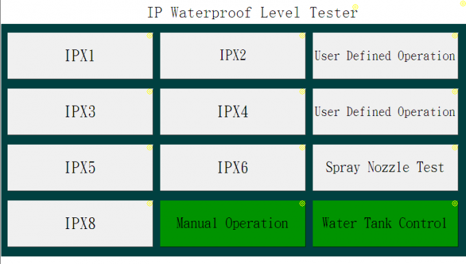 Sistema elegante del abastecimiento y de control de agua de la cámara de la inmersión IPX7 del IEC 60529 para IPX1 a IPX8 0