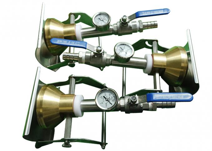 Cuadro 5 probador de cobre amarillo de equipo de prueba de la protección del ingreso IEC60529 de la boca de espray del PDA para los agujeros 1 de IPX3 IPX4 121